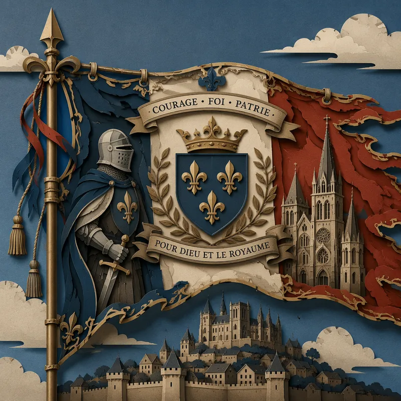 Lippu symboloi historiallista rohkeutta ja kansallista yhtenäisyyttä