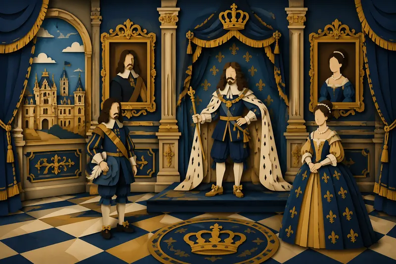 Ylellinen 1600-luvun kuninkaallinen palatsi