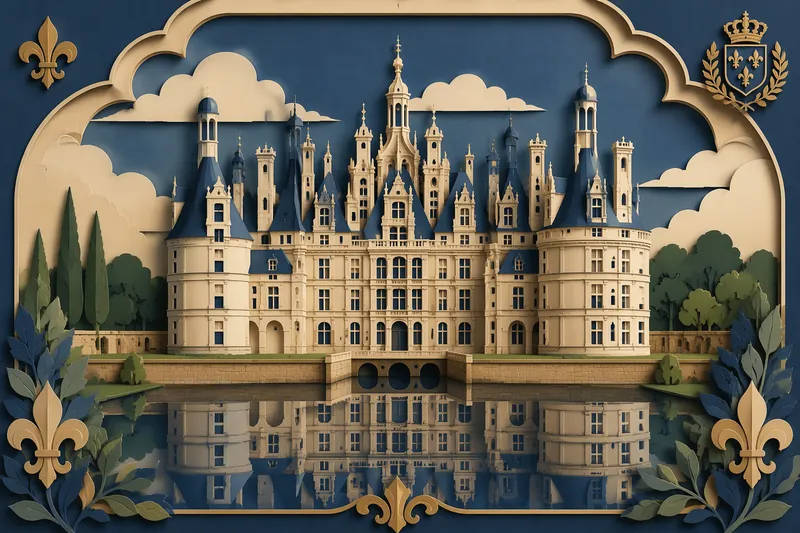 Château de Chambord ja sen näyttävä arkkitehtuuri