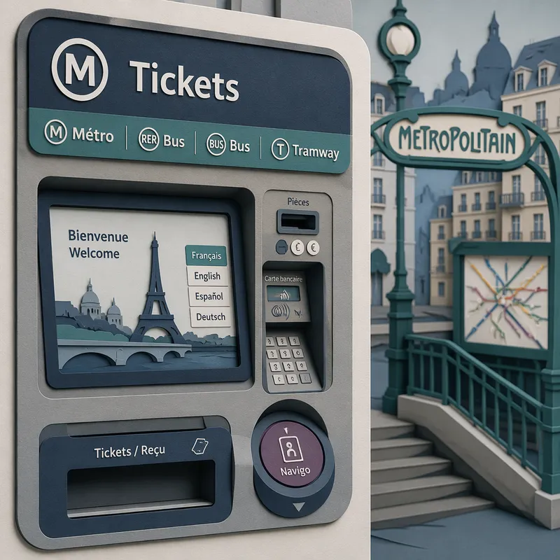 Lippuautomaatti metrossa lippujen ostamista varten