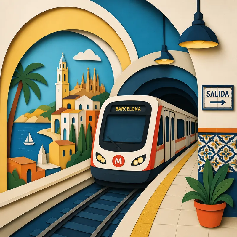 Metro juna maanalaisessa tunnelissa