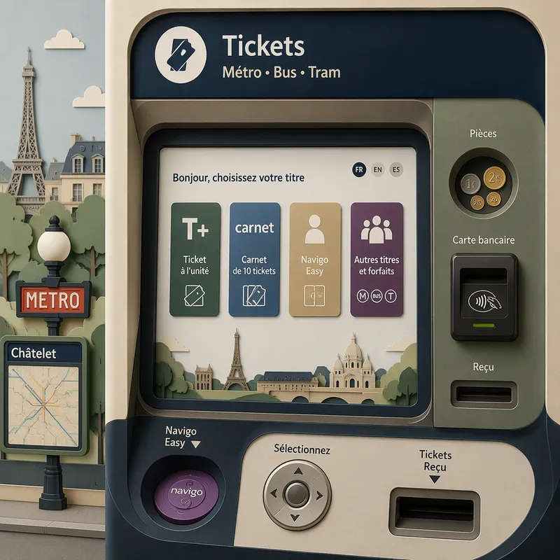 Lippuautomaatti metroasemalla kaupungin julkista liikennettä varten Lippuautomaatti metroasemalla kaupungin julkista liikennettä varten