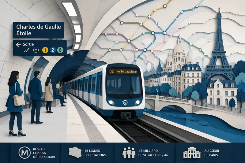 Moderni juna saapumassa Pariisin metroasemalle Moderni juna saapumassa Pariisin metroasemalle